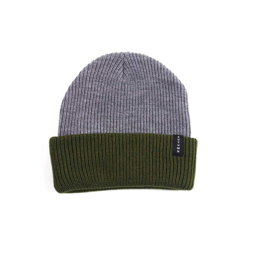 Select Blocked Beanie - Army Green