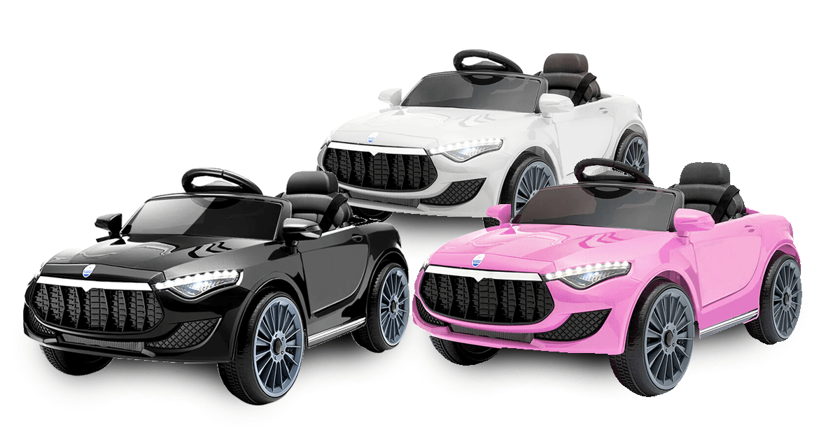Maserati Inspired 12v Kids Ride On Car (Available in Black, White and Pink)
