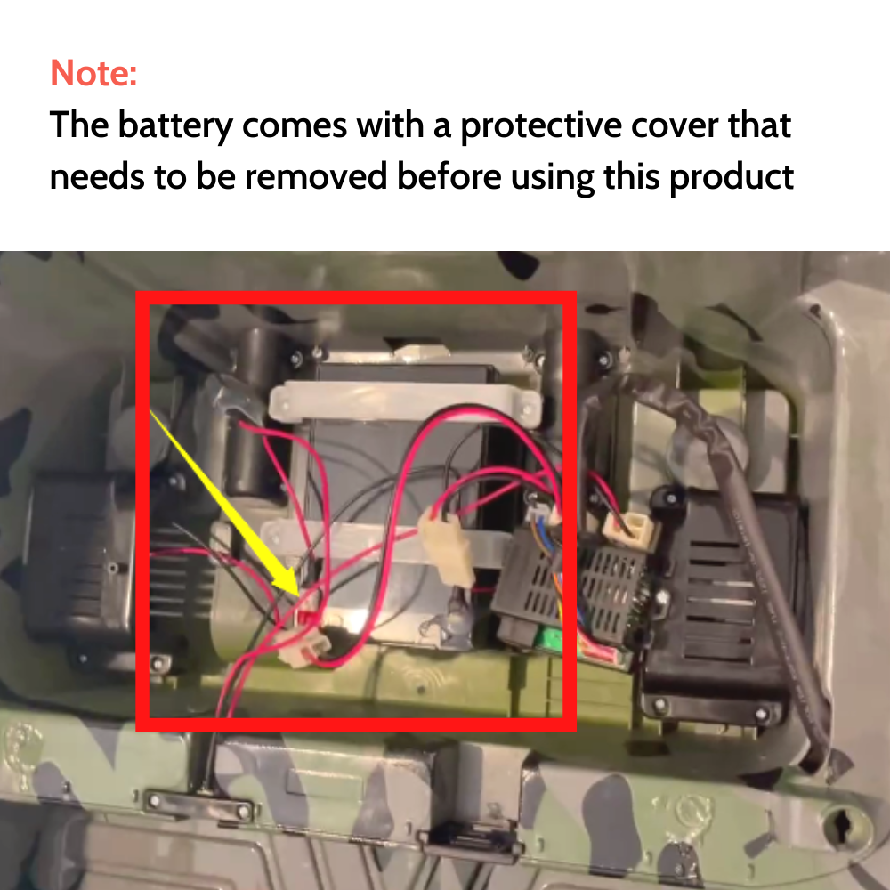 image of battery with protective cver