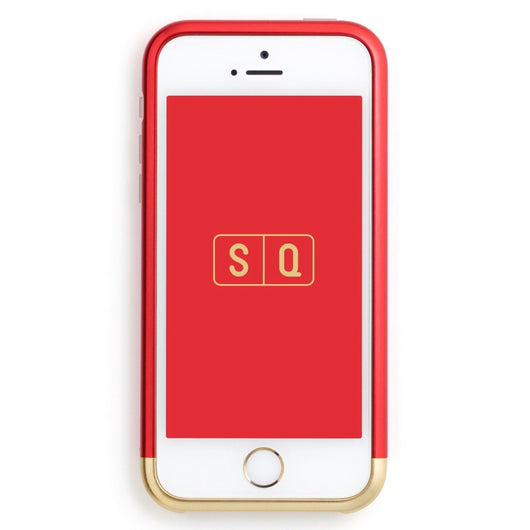 Iphone Se 5 5s バンパー ケース ジュラルミンバンパー For Iphonese レッド ゴールド Sqdrb Squair