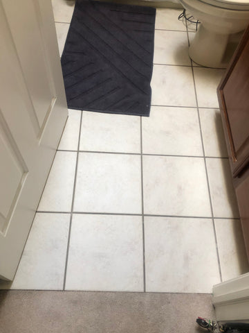 tile floor before