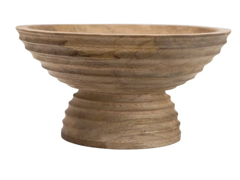 Wood Footed Bowl 