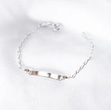 Pulsera de plata 925 con placa