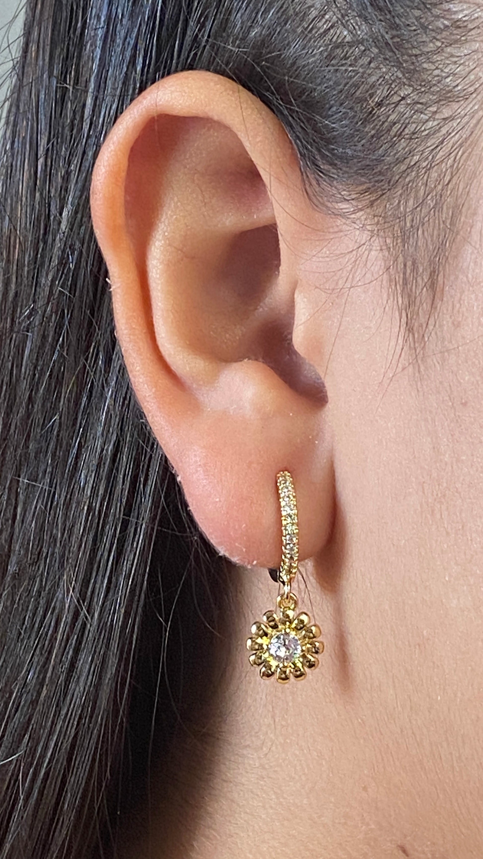 Aretes ? Girasoles Dorados | Nicola Joyería – Nicola Joyeria