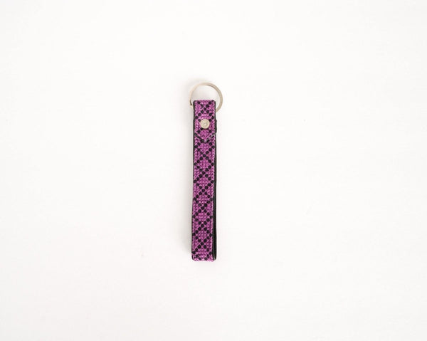 Pink LV, Keychain Wristlet, handmade key fob, wrist lanyard for keys, faux  leather keychain