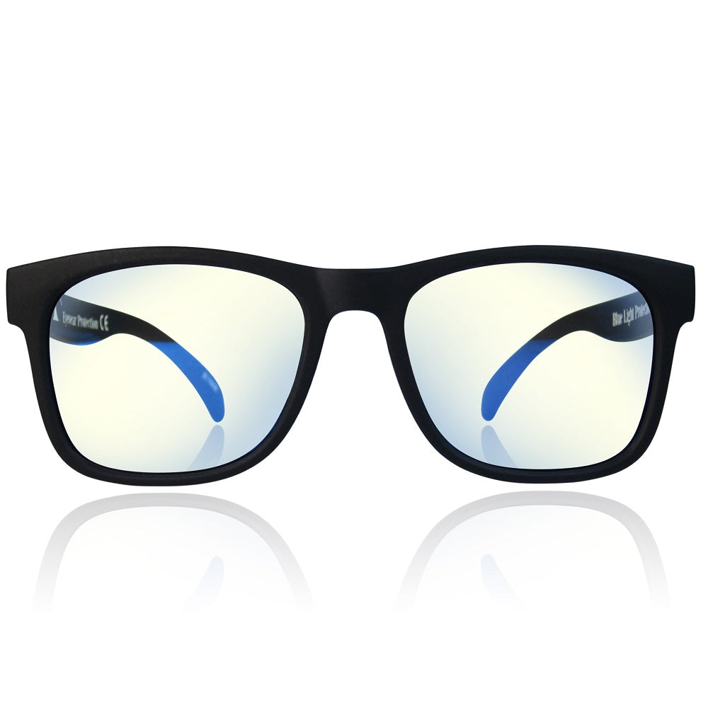 blue light glasses black