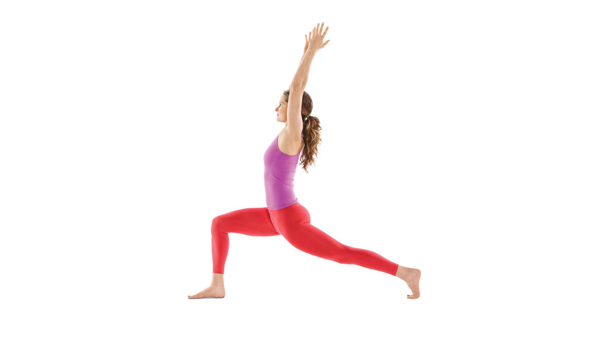 High Lunge Pose - Easy yoga poses to do at home - Thalia Skin