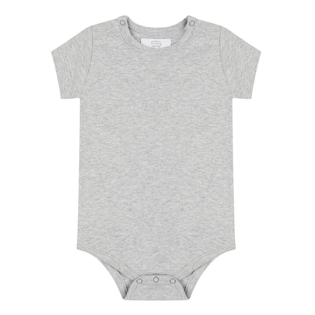 Short Sleeved Bodysuit - Grey – Pop My Way