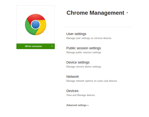 google chrome os management console license