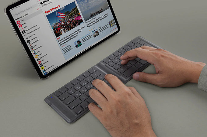 Image of ipad with bluetooth keyboard