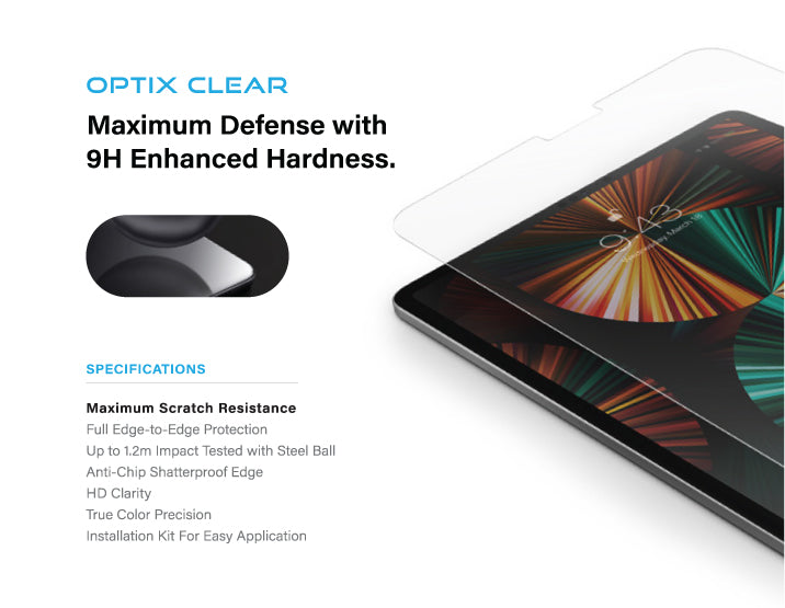 UNIQ Optix Clear Tempered Glass Screen Protector with Maximum Scratch Resistance