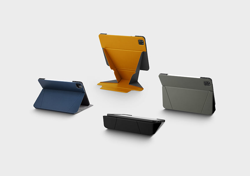 An iPad casing with foldable stand design