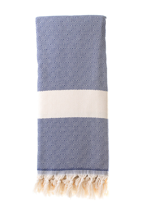 Dimanta Navy Turkish Blanket