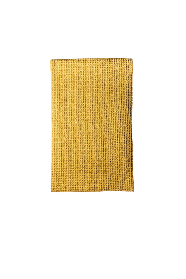 Waffle Weave Marigold Turkish Hand Towel