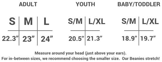 Beanie Hat Sizes