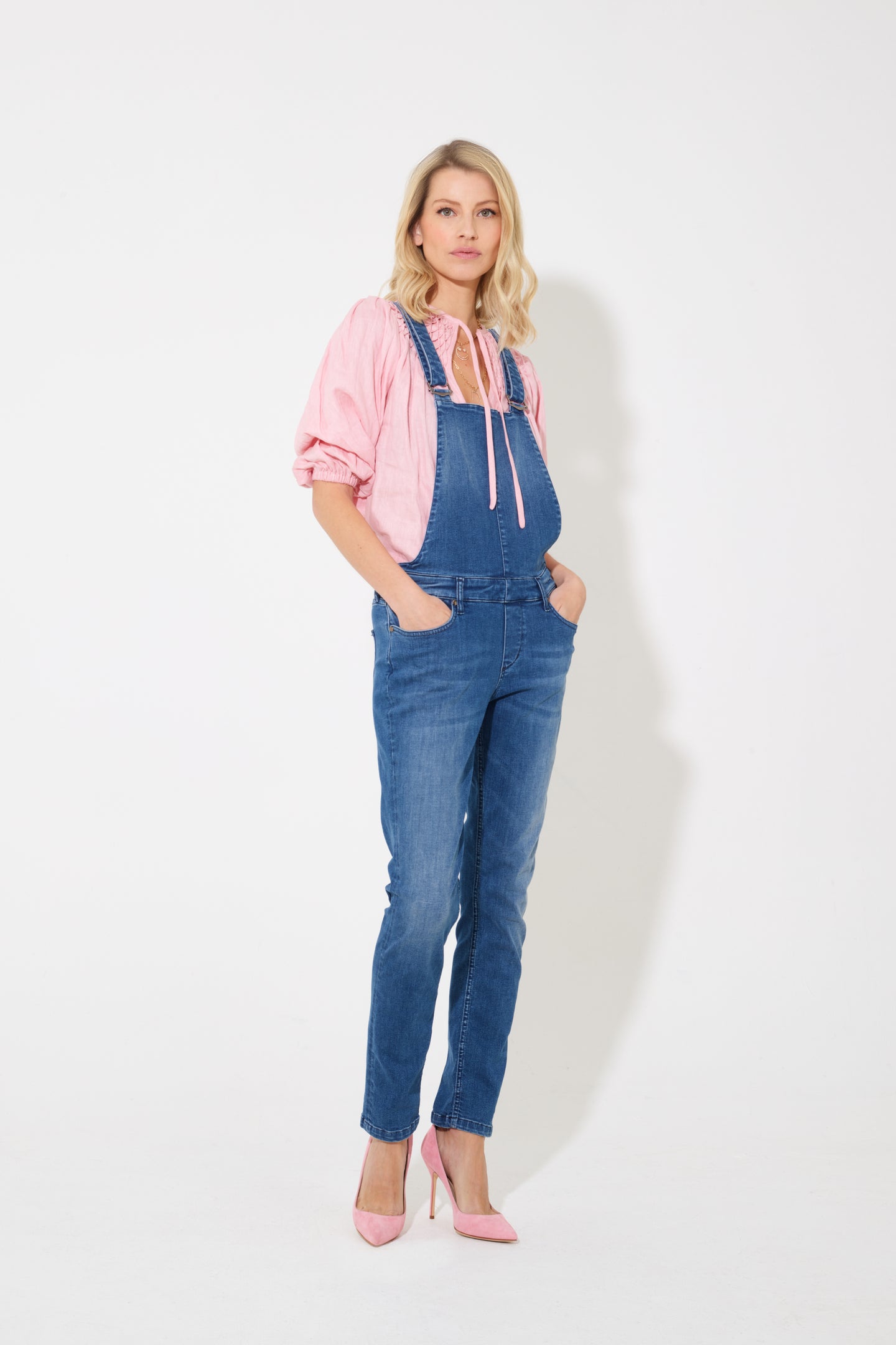 slim fit dungarees