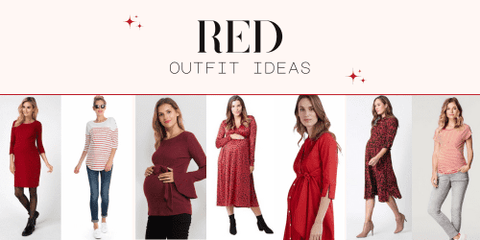 Red maternity outfit ideas - La Belle Bump