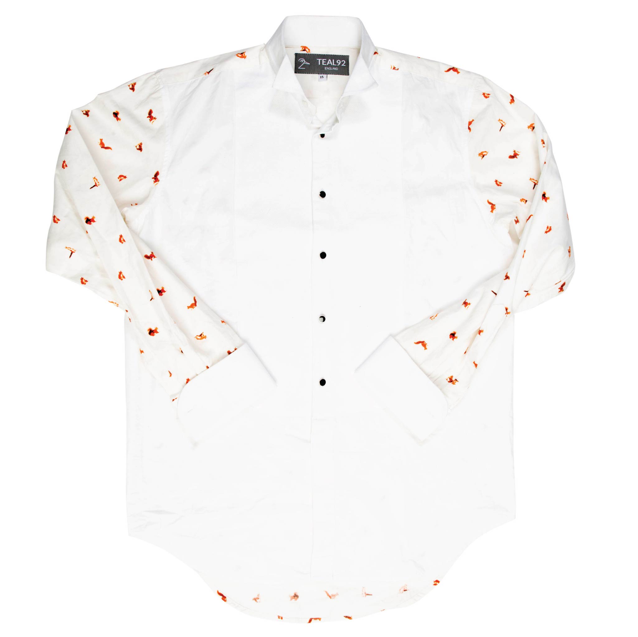 patterned back formal shirts