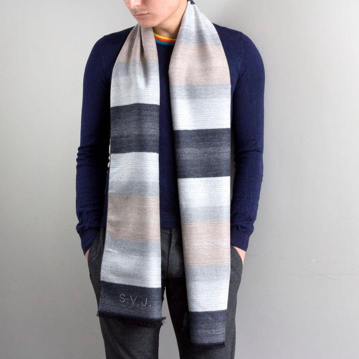 Personalised Men&#39;s Cashmere Scarf - Great Gift For Someone Special – Studio Hop