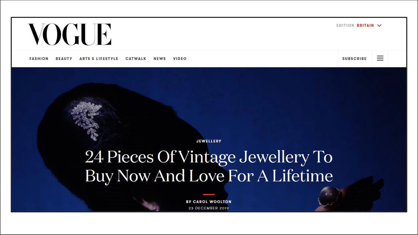 Vintage Jewellery To Love For a Lifetime British Vogue