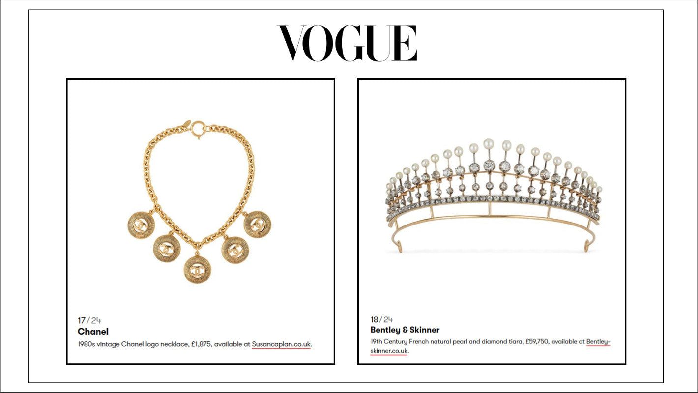 As Seen in British Vogue Article: Vintage Jewellery To Love For A Lifetime