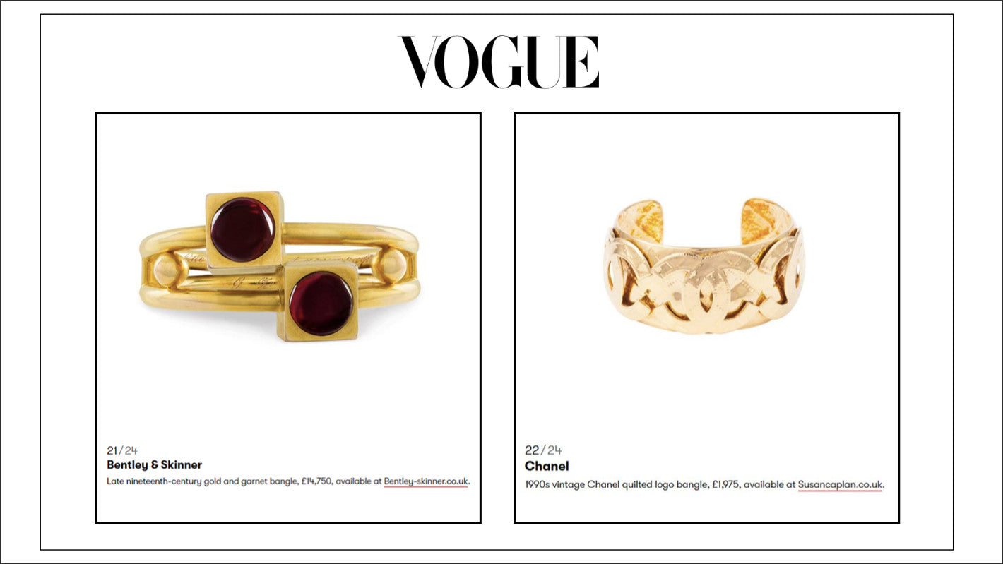 As Seen in British Vogue Article: Vintage Jewellery To Love For A Lifetime