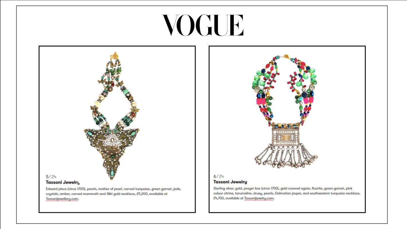 As Seen in British Vogue Article: Vintage Jewellery To Love For A Lifetime