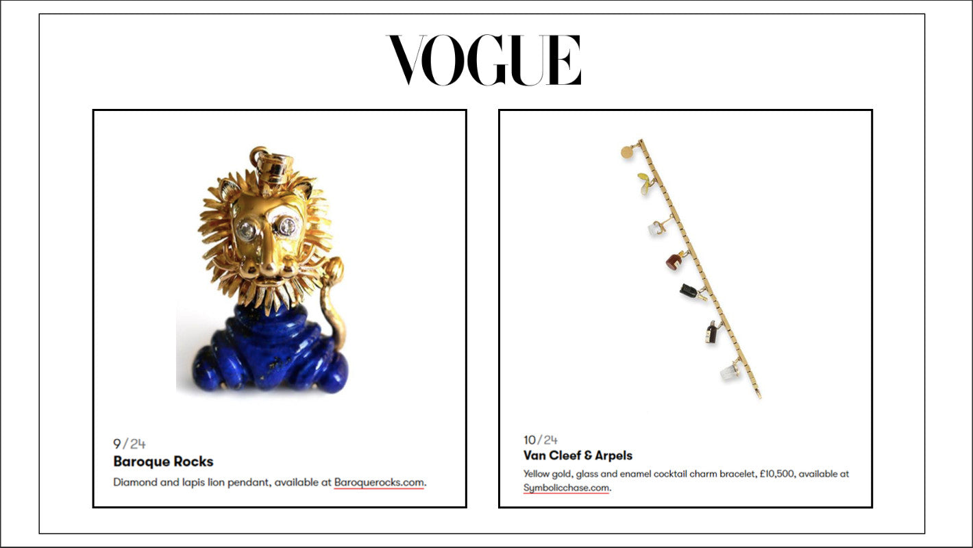 As Seen in British Vogue Article: Vintage Jewellery To Love For A Lifetime