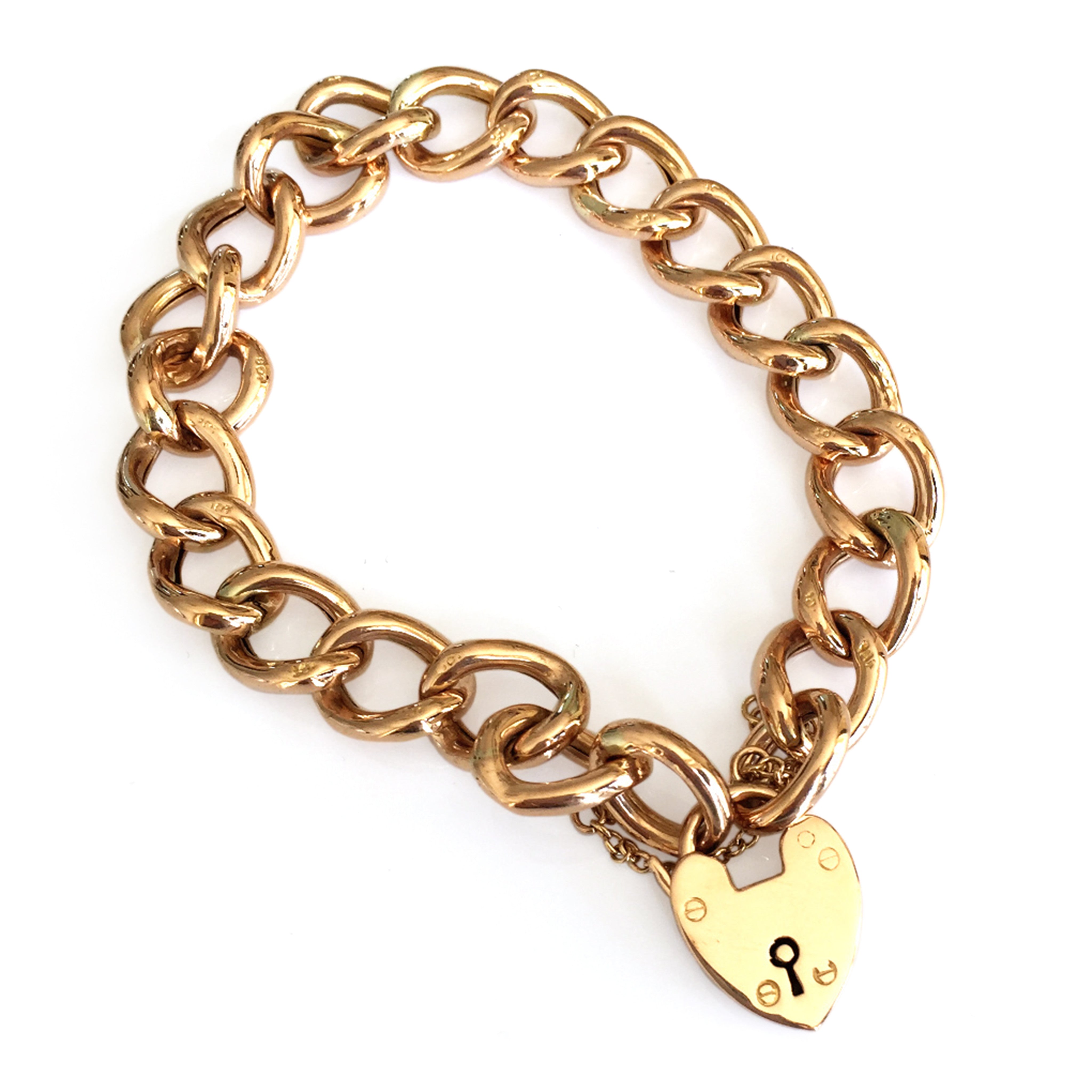 Gold Glorious Gold: Rose Gold Heart Locket Bracelet – Baroque Rocks