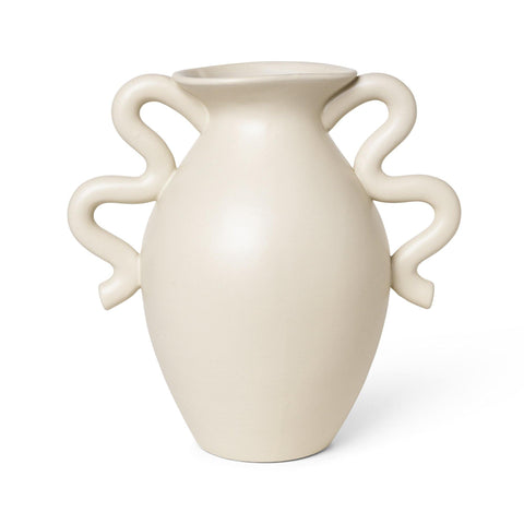 Vase Verso, 27x27cm, creamy white - Nordic Design Home