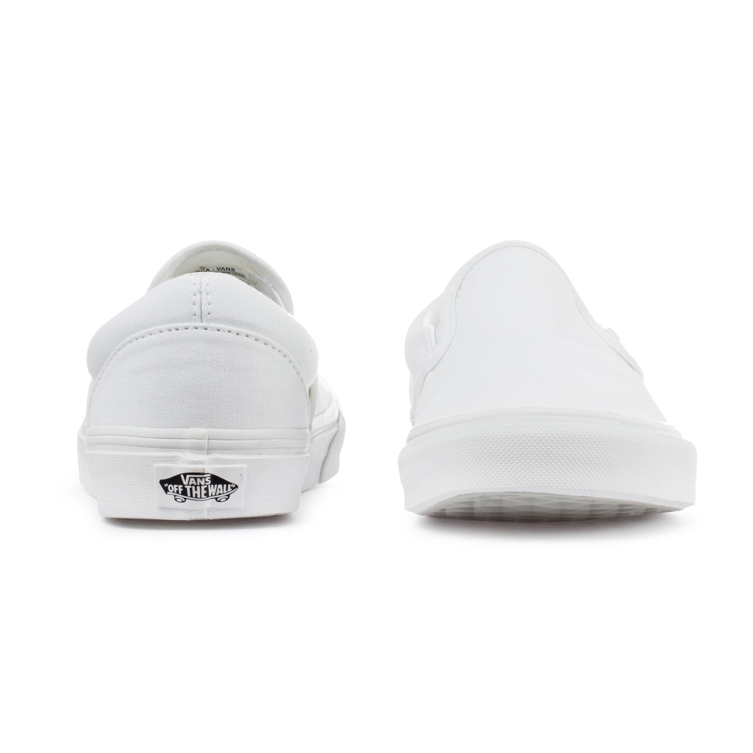 vans slip on blanco