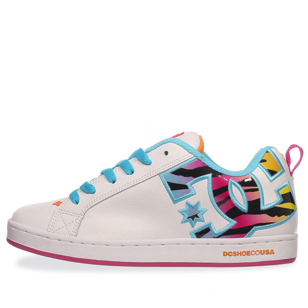 Tenis DC Shoes Court Graffik - 301043TBA - Blanco - Mujer | Shoelander.com - Footwear Retail