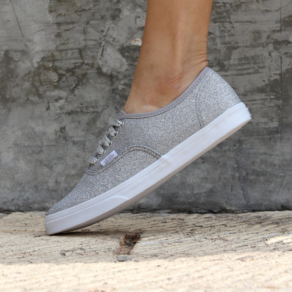 vans authentic hombre plata