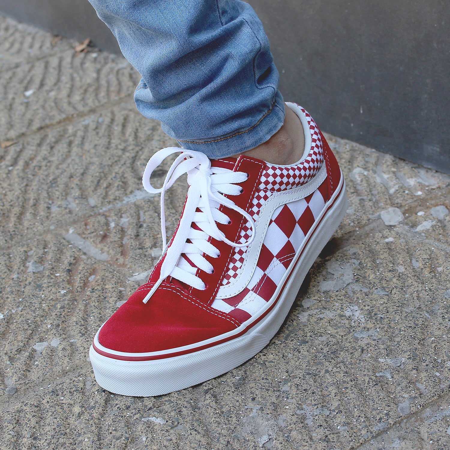 vans rojos old skool