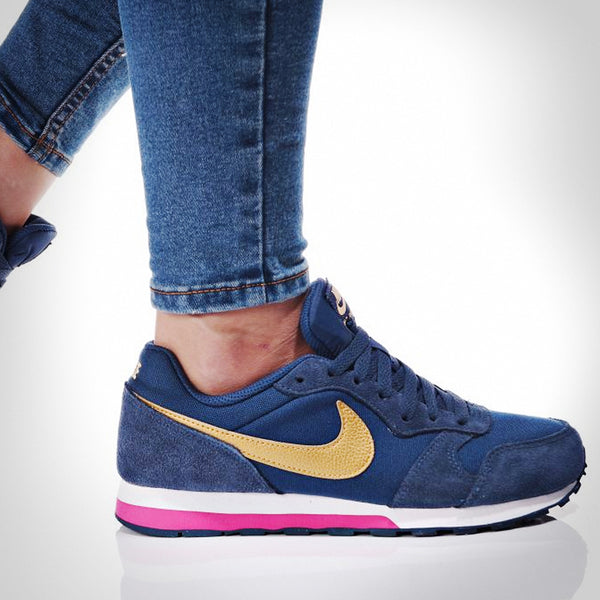 Tenis Nike MD Runner - 807319406 - Azul Marino - Mujer | - Footwear