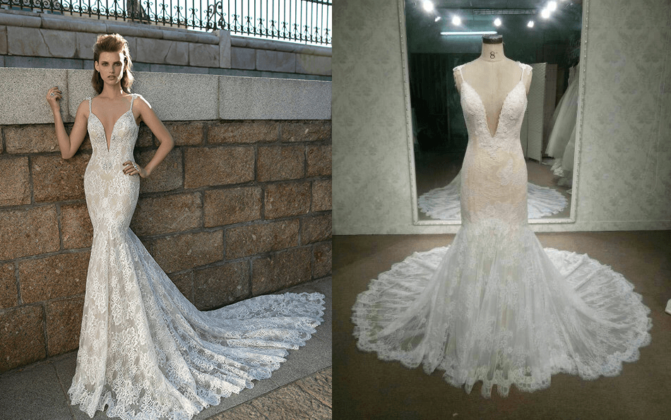 Berta Inspired Wedding Dress Made Of Beaded Lace From Darius Cordell