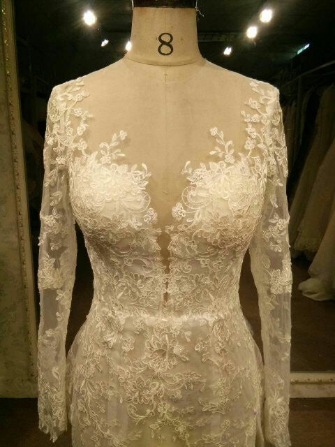 Long Sleeve Lace Wedding Dress Darius Cordell 9974