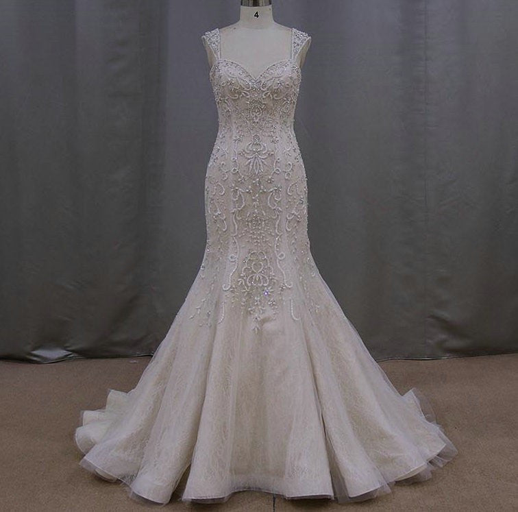 Beaded Mermaid Style Wedding Dresses From Darius Customs Darius Cordell 9559