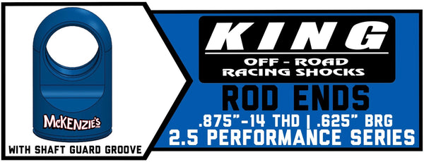 2.5" Rod Ends w/Shaft Guard Groove | .875"-14 THD | King Shock Performance Series