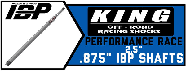 .875" IBP Shock Shafts | 7/8-14 THD | 2.5" King Shock Performance Series