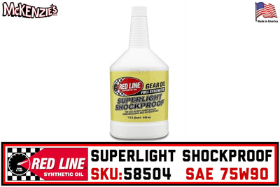 LightWeight ShockProof Gear Oil (1 Quart) - Red Line 58404