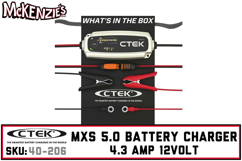 vriendelijke groet Eekhoorn Dreigend CTEK 40-206 | MXS 5.0 Battery Charger | 4.3 AMP - 12 Volt | McKenzie's