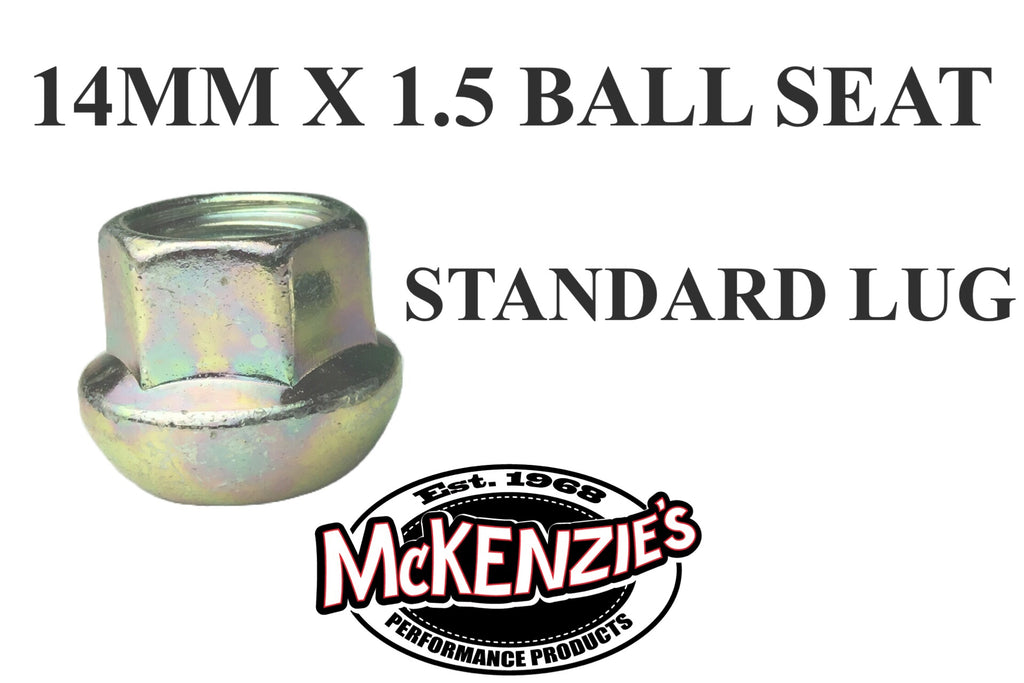 14mm X 1 5 Ball Seat Lug Nuts Open End 2 Options Mckenzie S