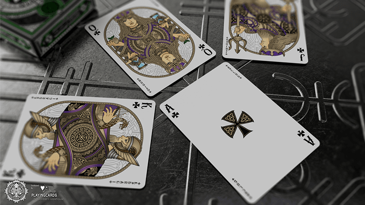 Valhalla Viking Emerald Playing Cards USPCC