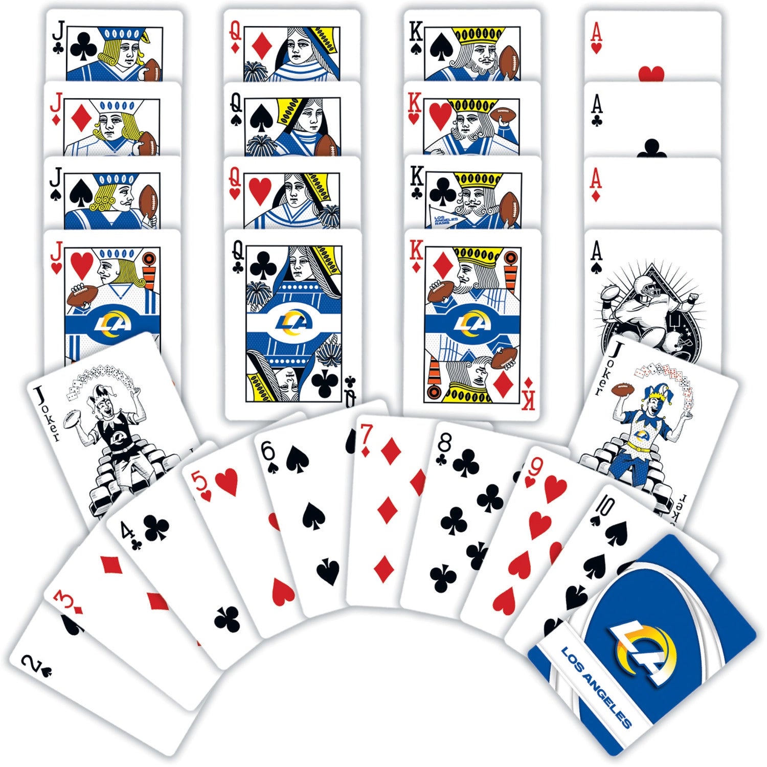 Los Angeles Rams Playing Cards - Awaken the Beast!