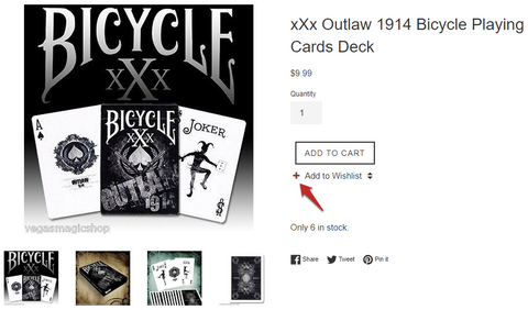 XXX Bicycle Playing card Deck Wishlist