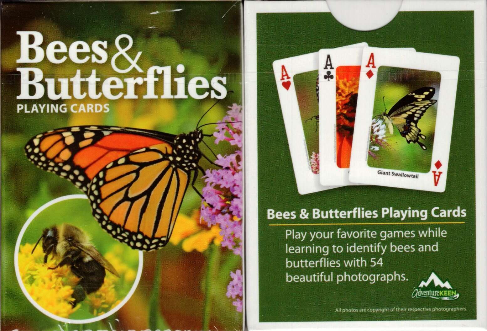 Bees & Butterflies Playing Cards