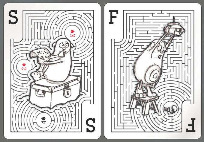 Mazing Bicycle Playing Cards