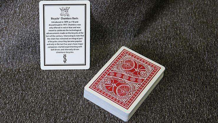 Chainless Red Bicycle Playing Cards