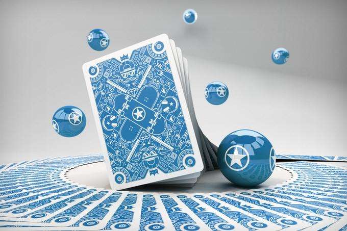 Skateboard v1 Playing Cards USPCC